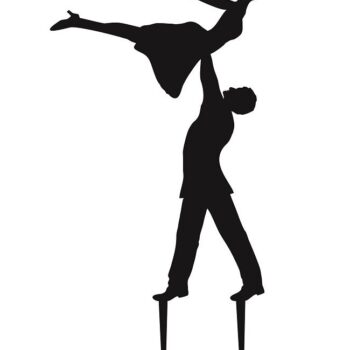 Intra απο ξύλο plywood 3mm-4mm πάχος - Ζευγάρι που χορεύει τούρτα Δίασταση 30x30 cm Intraeaxys-yon0gny7 - Image 1