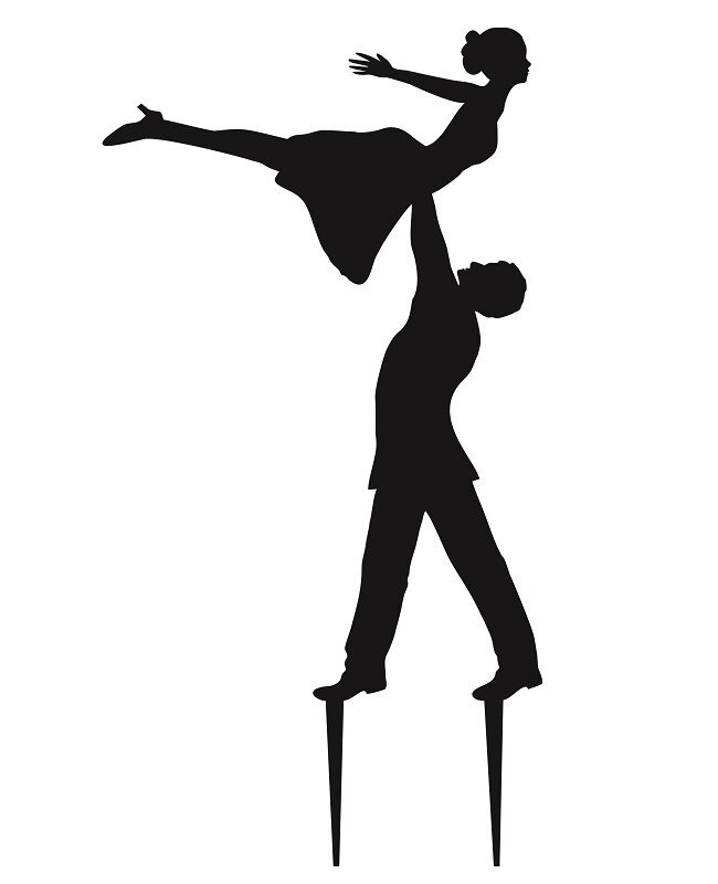 Intra απο ξύλο plywood 3mm-4mm πάχος - Ζευγάρι που χορεύει τούρτα Δίασταση 30x30 cm Intraeaxys-yon0gny7