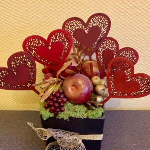 Intra απο ξύλο plywood 3mm-4mm πάχος - Τοπέρ για κέικ καρδιά Δίασταση 30x30 cm Intraeaxys-r7vmrrk7