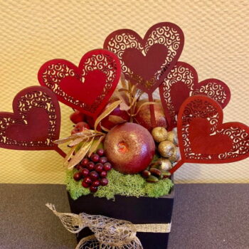 Intra απο ξύλο plywood 3mm-4mm πάχος - Τοπέρ για κέικ καρδιά Δίασταση 30x30 cm Intraeaxys-r7vmrrk7 - Image 1