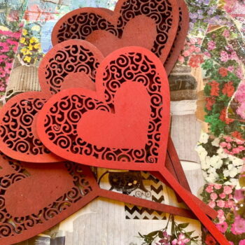 Intra απο ξύλο plywood 3mm-4mm πάχος - Τοπέρ για κέικ καρδιά Δίασταση 30x30 cm Intraeaxys-r7vmrrk7 - Image 3