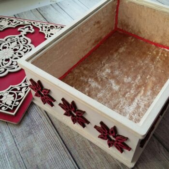 Intra απο ξύλο plywood 3mm-4mm πάχος - Διακοσμητικό Κουτί Δώρου Κόντρα πλακέ 3mm Δίασταση 30x30 cm Intraeaxys-yon0w4x7 - Image 4