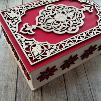 Intra απο ξύλο plywood 3mm-4mm πάχος - Διακοσμητικό Κουτί Δώρου Κόντρα πλακέ 3mm Δίασταση 30x30 cm Intraeaxys-yon0w4x7 - Image 5