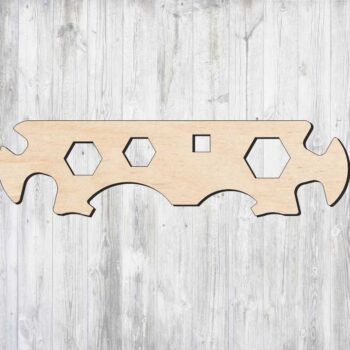 Intra απο ξύλο plywood 3mm-4mm πάχος - Πρότυπο εξάγωνου κλειδιού πολλαπλών οπών Δίασταση 30x30 cm Intraeaxys-51rr0631 - Image 1