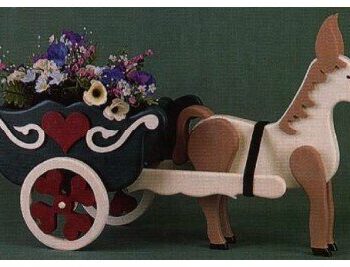 Intra απο ξύλο plywood 3mm-4mm πάχος - Αρχείο PDF προτύπου προτύπου σχεδίων πριονιού με κύλιση Donkey and Cart Δίασταση 30x30 cm Intraeaxys-91jdwjp1 - Image 1