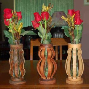 Intra απο ξύλο plywood 3mm-4mm πάχος - Πρότυπο κύλισης πριονιού βάζα Δίασταση 30x30 cm Intraeaxys-pok388j7