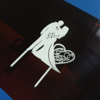 Intra απο ξύλο plywood 3mm-4mm πάχος - Εξατομικευμένο Custom Topper Γαμήλιας Τούρτας Δίασταση 30x30 cm Intraeaxys-r1z2gvn1 - Image 4