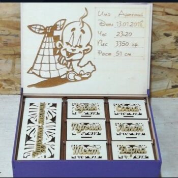 Intra απο ξύλο plywood 3mm-4mm πάχος - Το κουτί του θησαυρού της μαμάς Δίασταση 30x30 cm Intraeaxys-6o3y6pj7 - Image 1