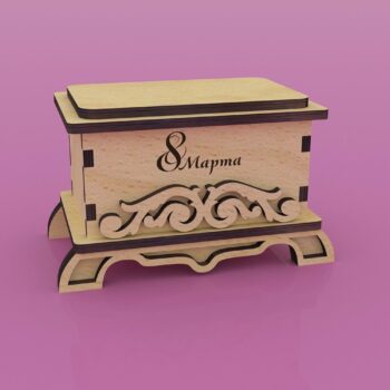 Intra απο ξύλο plywood 3mm-4mm πάχος - Κουτί θησαυρού Δίασταση 30x30 cm Intraeaxys-078y0xno - Image 1