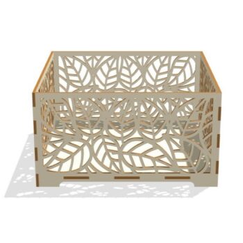 Intra απο ξύλο plywood 3mm-4mm πάχος - Ξύλινο Flower Box Διακόσμηση σπιτιού Δίασταση 30x30 cm Intraeaxys-075ynqmo - Image 1