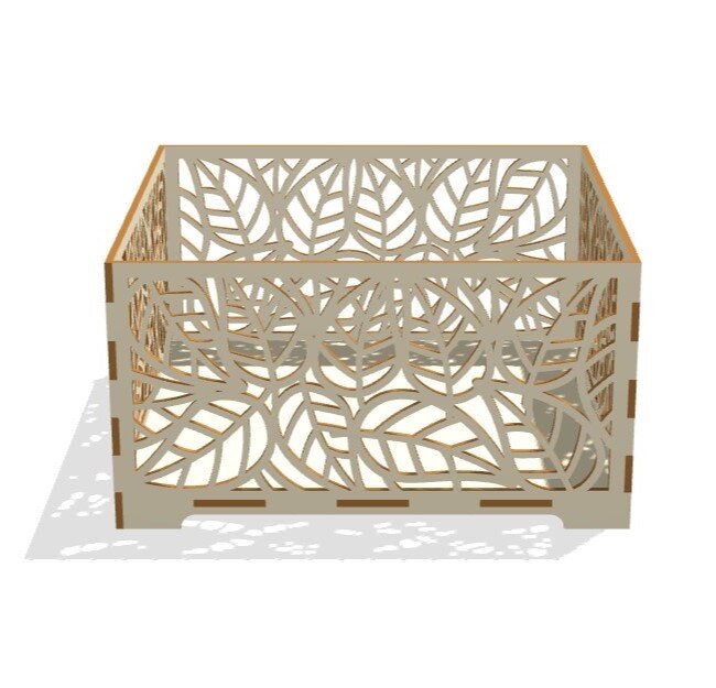 Intra απο ξύλο plywood 3mm-4mm πάχος - Ξύλινο Flower Box Διακόσμηση σπιτιού Δίασταση 30x30 cm Intraeaxys-075ynqmo