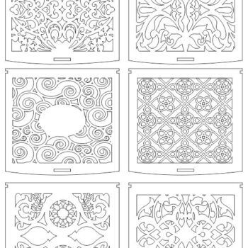 Intra απο ξύλο plywood 3mm-4mm πάχος - Πρωτοχρονιάτικο κουτί δώρου 6 μοτίβων Δίασταση 30x30 cm Intraeaxys-eo4qen87 - Image 4