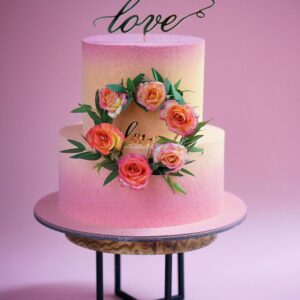 Intra απο ξύλο plywood 3mm-4mm πάχος - Love Cake Topper Δίασταση 30x30 cm Intraeaxys-ro6y9627