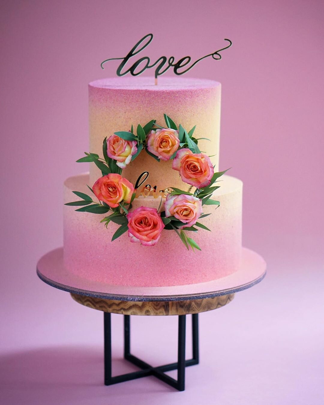 Intra απο ξύλο plywood 3mm-4mm πάχος - Love Cake Topper Δίασταση 30x30 cm Intraeaxys-ro6y9627