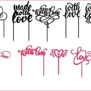 Intra απο ξύλο plywood 3mm-4mm πάχος - Love Cake Toppers Δίασταση 30x30 cm Intraeaxys-r7vmy2l7