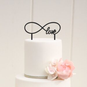 Intra απο ξύλο plywood 3mm-4mm πάχος - Πρότυπο κάλυμμα γαμήλιας τούρτας Infinity Love Topper Δίασταση 30x30 cm Intraeaxys-r7vm4gl7