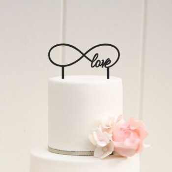 Intra απο ξύλο plywood 3mm-4mm πάχος - Πρότυπο κάλυμμα γαμήλιας τούρτας Infinity Love Topper Δίασταση 30x30 cm Intraeaxys-r7vm4gl7 - Image 1