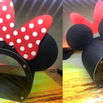 Intra απο ξύλο plywood 3mm-4mm πάχος - Piggy Bank Minnie Mouse Δίασταση 30x30 cm Intraeaxys-ro6y6n27 - Image 1