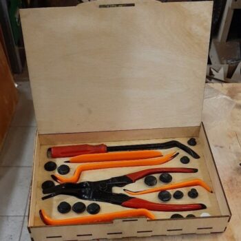 Intra απο ξύλο plywood 3mm-4mm πάχος - Ξύλινο κουτί αποθήκευσης εργαλείων Δίασταση 30x30 cm Intraeaxys-voq26djo - Image 1