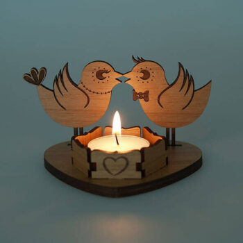 Intra απο ξύλο plywood 3mm-4mm πάχος - Αρχείο PDF Ξύλινο Κηροπήγιο τσαγιού Δίασταση 30x30 cm Intraeaxys-r7vmpek7 - Image 1