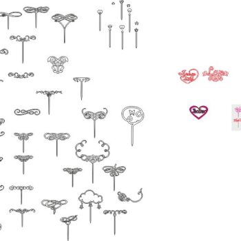 Intra απο ξύλο plywood 3mm-4mm πάχος - Πακέτο διανυσματικών κορυφών του Αγίου Βαλεντίνου Δίασταση 20x20 cm Intraeaxys-67w02212 - Image 1