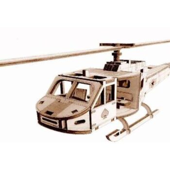 Intra απο ξύλο plywood 3mm-4mm πάχος - Πρότυπο παιχνιδιών ελικοπτέρων Δίασταση 30x30 cm Intraeaxys-eo4qngy7 - Image 1