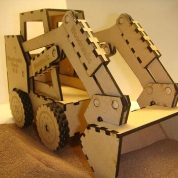 Intra απο ξύλο plywood 3mm-4mm πάχος - Δώρο παιχνίδι Bobcat Skid Steer Loader Δίασταση 30x30 cm Intraeaxys-lopqpek7 - Image 1