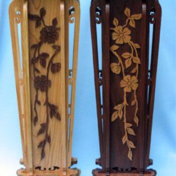 Intra απο ξύλο plywood 3mm-4mm πάχος - Διακοσμητικό βάζο Δίασταση 30x30 cm Intraeaxys-m1d6g9l7 - Image 1