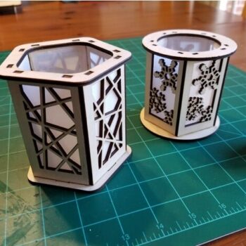 Intra απο ξύλο plywood 3mm-4mm πάχος - Γραμμές Φαναριού Κηροπήγιου Δίασταση 30x30 cm Intraeaxys-joe4g916 - Image 1