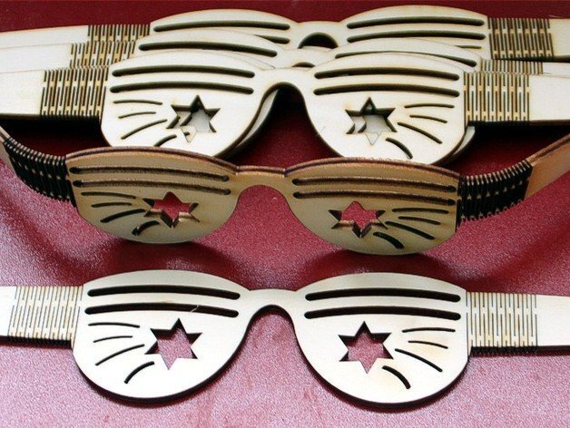 Intra απο ξύλο plywood 3mm-4mm πάχος - Πρότυπο γυαλιών κόντρα πλακέ Δίασταση 30x30 cm Intraeaxys-zo9y3xe7