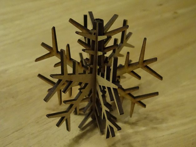 Intra απο ξύλο plywood 3mm-4mm πάχος - Διακοσμητική νιφάδα χιονιού από κόντρα πλακέ Δίασταση 30x30 cm Intraeaxys-d1lv5wpo