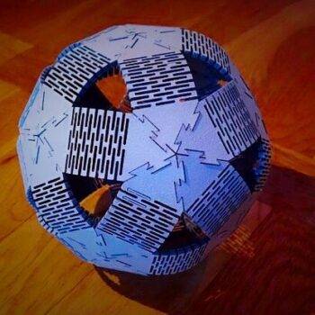 Intra απο ξύλο plywood 3mm-4mm πάχος - Στρογγυλό πρότυπο μπάλας κόντρα πλακέ Δίασταση 30x30 cm Intraeaxys-r1z2qkl1 - Image 1