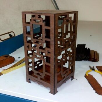 Intra απο ξύλο plywood 3mm-4mm πάχος - Luminaria Canto Δίασταση 30x30 cm Intraeaxys-lop4mkow - Image 1