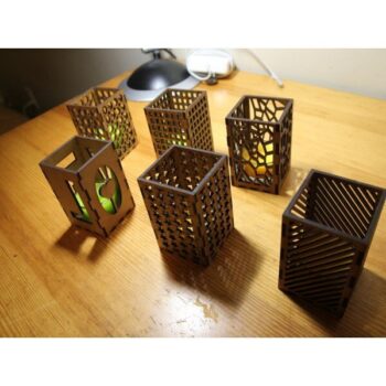 Intra απο ξύλο plywood 3mm-4mm πάχος - Κεριά Δίασταση 30x30 cm Intraeaxys-6o3x43on - Image 1