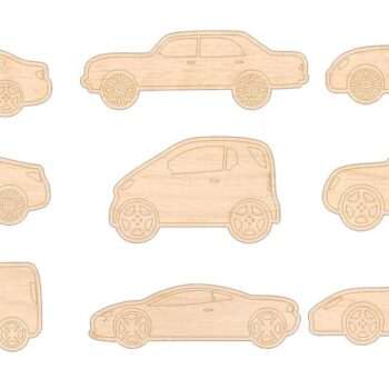 Intra απο ξύλο plywood 3mm-4mm πάχος - Χαρακτική Auto Vehicles Cars Δίασταση 30x30 cm Intraeaxys-91jdlw41 - Image 1
