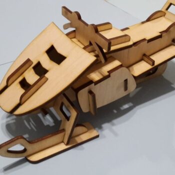 Intra απο ξύλο plywood 3mm-4mm πάχος - Snowmobile από κόντρα πλακέ Δίασταση 30x30 cm Intraeaxys-joed6q51 - Image 1