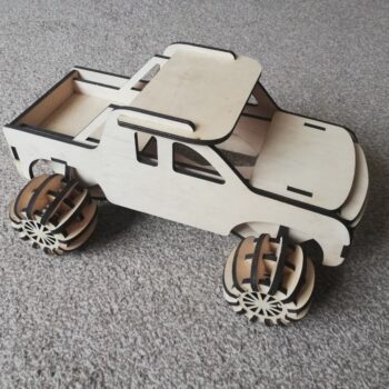 Intra απο ξύλο plywood 3mm-4mm πάχος - Παιδικό φορτηγό Δίασταση 30x30 cm Intraeaxys-r1z2qrp1 - Image 1