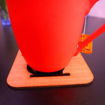 Intra απο ξύλο plywood 3mm-4mm πάχος - Σουβέρ τσαγιού Cat Δίασταση 30x30 cm Intraeaxys-eo20ee47 - Image 3