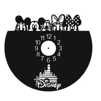 Intra απο ξύλο plywood 3mm-4mm πάχος - Πρότυπο ρολογιού βινυλίου Walt Disney Δίασταση 30x30 cm Intraeaxys-qommwwpo - Image 1