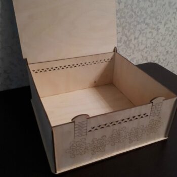 Intra απο ξύλο plywood 3mm-4mm πάχος - Κουτί δώρου από κόντρα πλακέ με καπάκι Δίασταση 30x30 cm Intraeaxys-eo0qld91 - Image 5