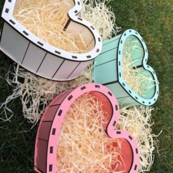 Intra απο ξύλο plywood 3mm-4mm πάχος - Κουτί δώρου σε σχήμα καρδιάς για την ημέρα του Αγίου Βαλεντίνου Δίασταση 30x30 cm Intraeaxys-pok34p87 - Image 1