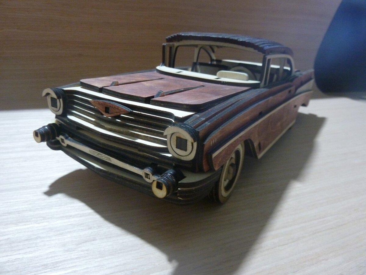 Intra απο ξύλο plywood 3mm-4mm πάχος - ting Chevrolet Bel Air 1957 Δίασταση 30x30 cm Intraeaxys-eo0qq831
