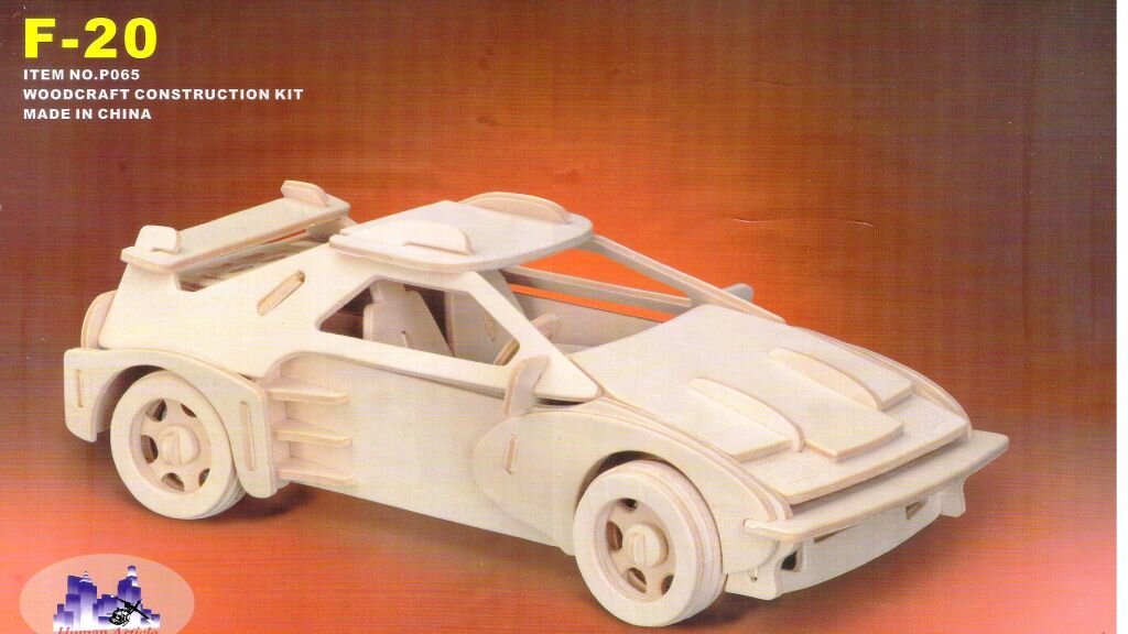 Intra απο ξύλο plywood 3mm-4mm πάχος - Αυτοκίνητο F-20 Δίασταση 30x30 cm Intraeaxys-r7v0n6od