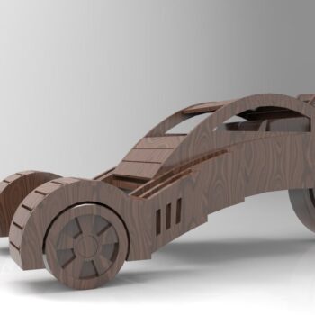 Intra απο ξύλο plywood 3mm-4mm πάχος - Concept Car 3D Puzzle Δίασταση 30x30 cm Intraeaxys-ro62e61x - Image 1