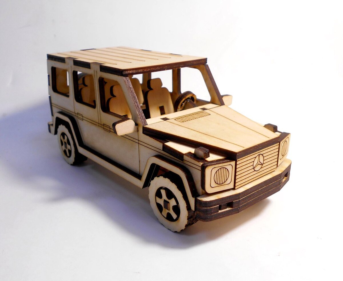 Intra απο ξύλο plywood 3mm-4mm πάχος - Mercedes-Benz G-Class 3D Puzzle Δίασταση 30x30 cm Intraeaxys-p7ywgz1q