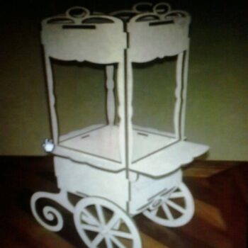 Intra απο ξύλο plywood 3mm-4mm πάχος - Σχέδια CNC Cart Candy Bar Δίασταση 30x30 cm Intraeaxys-67wj43o2 - Image 1