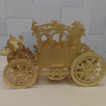 Intra απο ξύλο plywood 3mm-4mm πάχος - Αρχείο PDF Carriage Planter Candy Holder Δίασταση 30x30 cm Intraeaxys-r1z2vgn1 - Image 1