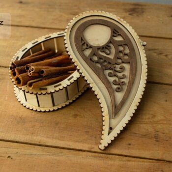 Intra απο ξύλο plywood 3mm-4mm πάχος - Ξύλινο κουτί Yin Yang Δίασταση 30x30 cm Intraeaxys-075yme0o - Image 1