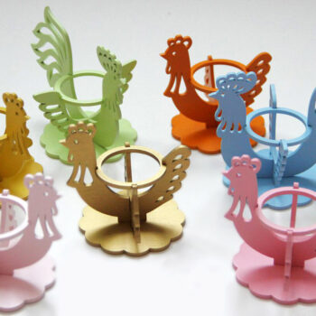 Intra απο ξύλο plywood 3mm-4mm πάχος - Πασχαλινό αυγοθήκη με κοτόπουλο Δίασταση 30x30 cm Intraeaxys-91jd8e51 - Image 1