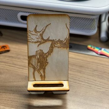 Intra απο ξύλο plywood 3mm-4mm πάχος - Βάση κινητού τηλεφώνου Δίασταση 30x30 cm Intraeaxys-m1d6x8x7 - Image 1